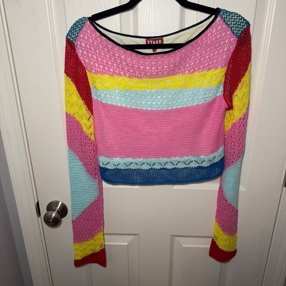 NWT Staud Rainbow Stripe Limousin Top - Picture 4 of 12